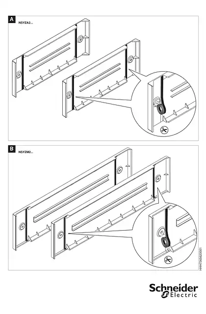 schneider施耐德Instruction Sheet for gasket IP 54 of ZM plinths for PLM enclosures